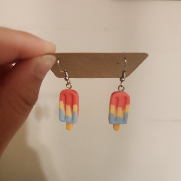 Colorful Popsicle Earrings - Picture 3 of 4